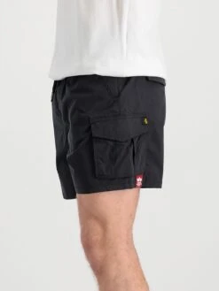 Alpha Industries Nylon Cargo Jogger Short -Luke Clothing Store 106252 Black 4
