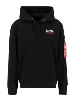 Alpha Industries SKYLAB NASA HOODY -Luke Clothing Store 138336 BLACKMAGENTA 1
