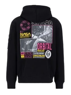 Alpha Industries SKYLAB NASA HOODY -Luke Clothing Store 138336 BLACKMAGENTA 4