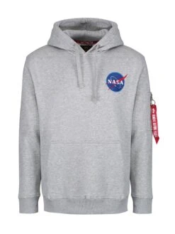 Alpha Industries Space Shuttle Hoody 7 Alpha Industries Space Shuttle Hoody -Luke Clothing Store 178317 GREYHEATHER 3