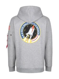 Alpha Industries Space Shuttle Hoody 8 Alpha Industries Space Shuttle Hoody -Luke Clothing Store 178317 GREYHEATHER 4