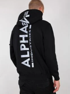 Alpha Industries Back Print Hoody Reflective Print -Luke Clothing Store 178318RP 1