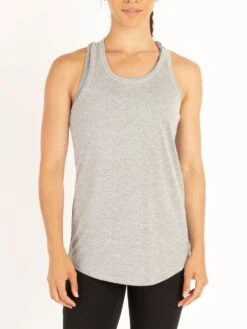 PLANK GYM VEST -Luke Clothing Store L620104 LIGHT GREY MARLE 1
