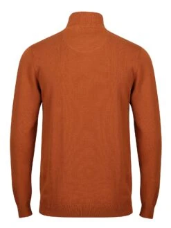 PRETENDER FUNNEL NECK KNITTED JUMPER -Luke Clothing Store M350612 TOBACO 2