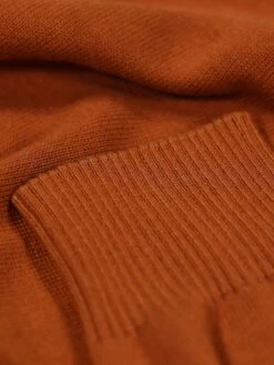 PRETENDER FUNNEL NECK KNITTED JUMPER -Luke Clothing Store M350612 TOBACO 4