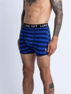 NITER Soft Cotton Trunk Boxers 3 Pack -Luke Clothing Store M371245 STRIPE NAVY 1