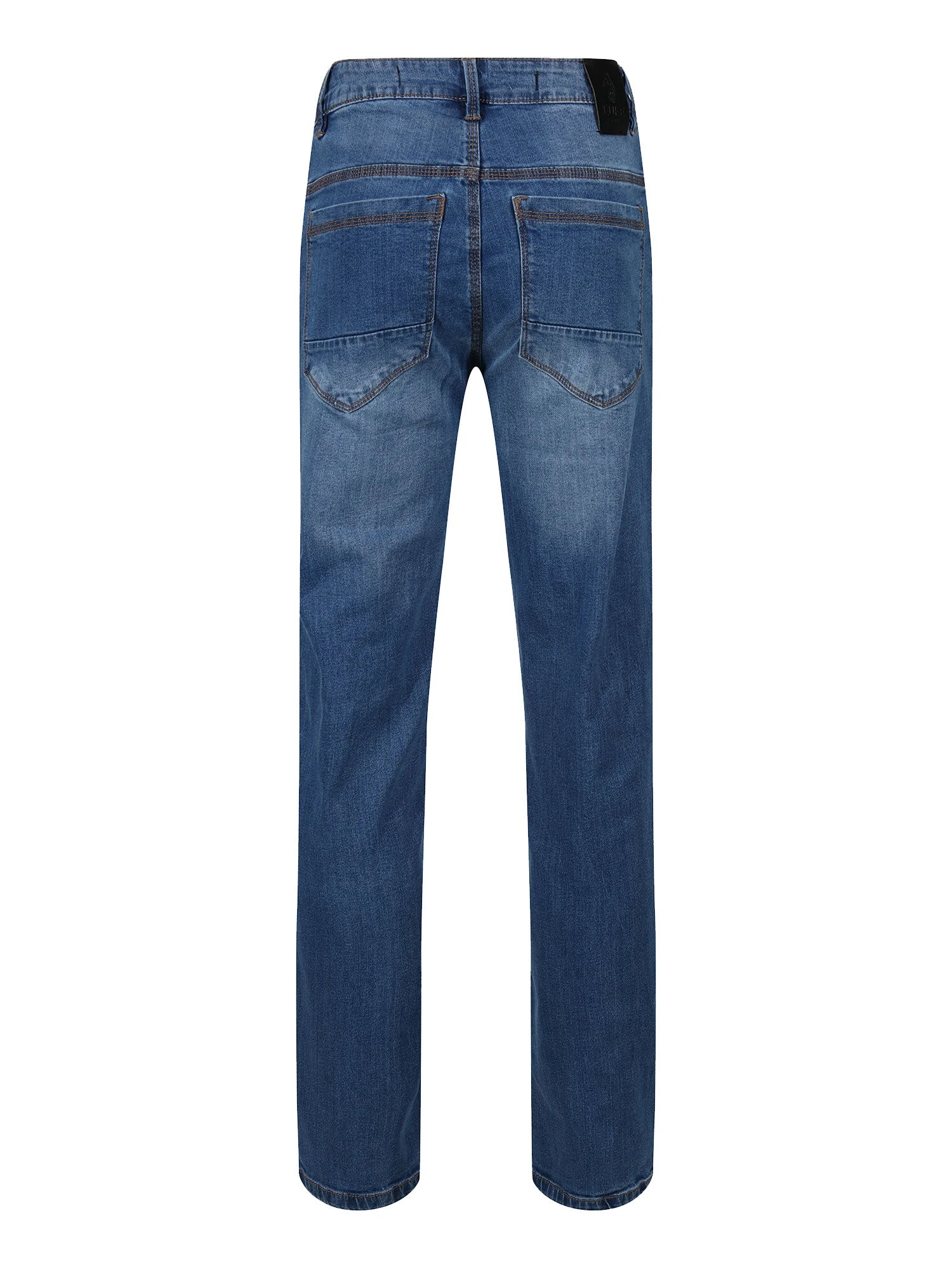 EDWARD REGULAR FIT MID BLUE WASH JEANS 6 EDWARD REGULAR FIT MID BLUE WASH JEANS - Image 6