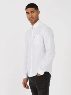 TELFORD TAILORED FIT SMART SHIRT -Luke Clothing Store M590904 WHITE 2
