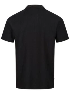 WAFFLE ON ZIP POLO -Luke Clothing Store M591457 BLACK 2 d2b1c32a 1f09 4b1e b176 59cc89e7d80a