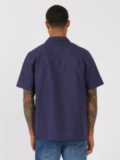 HAVANAH 55 TAILORED FIT CUBAN SHIRT -Luke Clothing Store M600802 NAVY 77 STRIPE 3