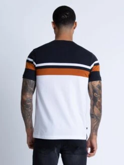 PARAGUAY T-SHIRT -Luke Clothing Store M620115 BLACK WHITE TOBACCO 3