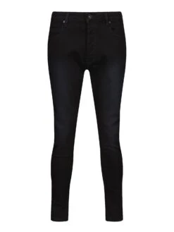 VAC SLIM FIT BLACK RINSE WASH JEANS 11 VAC SLIM FIT BLACK RINSE WASH JEANS -Luke Clothing Store M620502 BLACKWORN 1