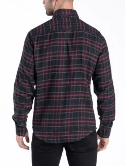 JOHNNY MASE 2 REGULAR FIT SHIRT -Luke Clothing Store M620904 Deep Garnet 3
