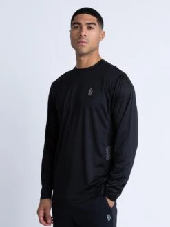 LS CHALK LONG SLEEVE PERFORMANCE T-SHIRT -Luke Clothing Store M640201 BLACK 2