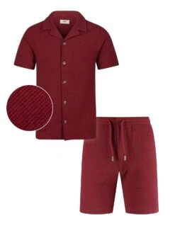 PACAYA WAFFLE TEXTURED SHORT SET