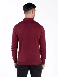 VENICE KNITTED POLO -Luke Clothing Store M680602 Deep Garnet 7