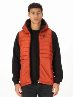 BUB HOOD 2 GILET -Luke Clothing Store M680706 COPPER ORANGE 1A