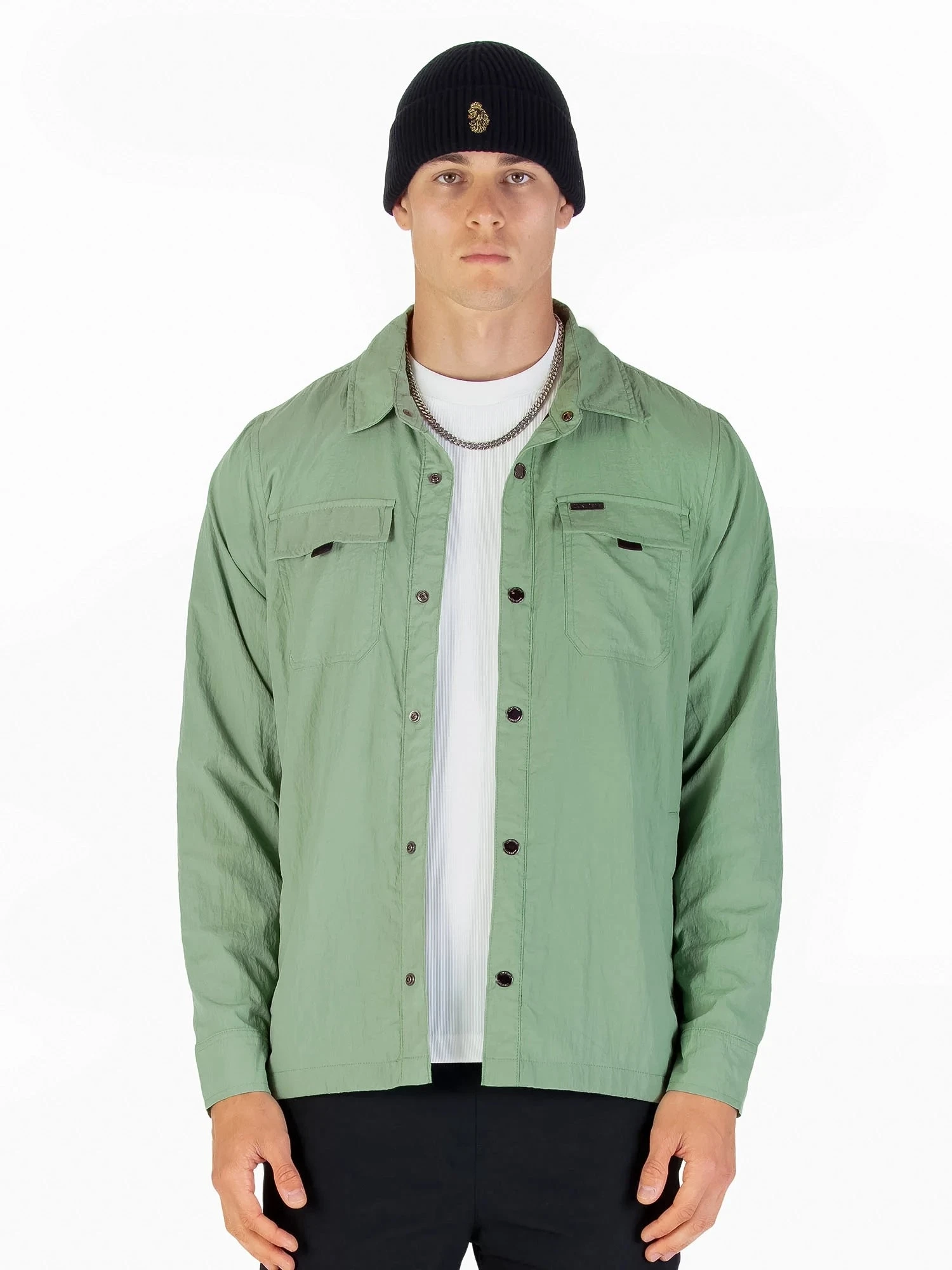 SEATTLE CRINKLED NYLON SHACKET 2 SEATTLE CRINKLED NYLON SHACKET - Image 2