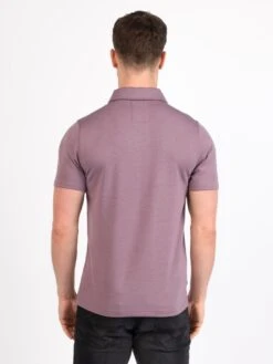 HARDY ZIP POLO -Luke Clothing Store M681403 DARKLILAC 03
