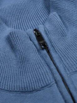 JACOB 1/4 ZIP KNITTED JUMPER 7 JACOB 1/4 ZIP KNITTED JUMPER -Luke Clothing Store M690602 ELEMENTALBLUE 3