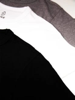 RECO CREW 3-PACK T-SHIRT -Luke Clothing Store M710116 3 PACK WHITE BLACK GREY4