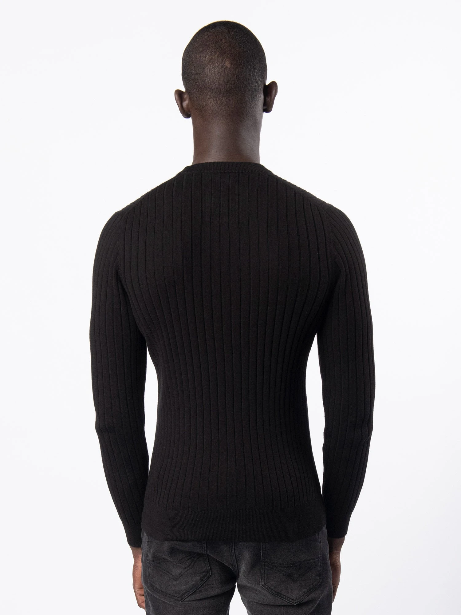 SPARE RIB KNITTED CREW NECK JUMPER 4 SPARE RIB KNITTED CREW NECK JUMPER - Image 4