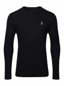 SPARE RIB KNITTED CREW NECK JUMPER