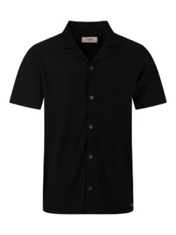 GWITHIAN RIBBED TEXTURED SHORT SLEEVE SHIRT