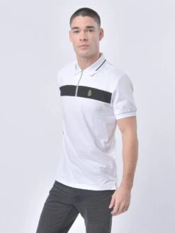 ZIP LOCK POLO -Luke Clothing Store M711450 WHITE 2 b38d69ef 74ed 4aa4 aa65 bd23cf240ee8