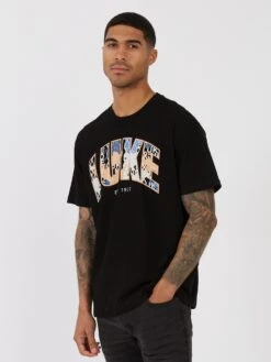 LAGANAS RELAXED FIT T-SHIRT -Luke Clothing Store M720162 BLACK 2 1af89d01 fe20 4417 a0db 83dfc73aa931