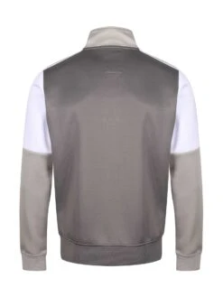 TEARS ZIP THROUGH FUNNEL NECK SWEAT -Luke Clothing Store M720360 CONCRETE 2