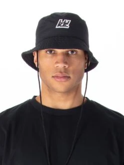 TEMPLE BUCKET HAT -Luke Clothing Store M721203 BLACK 1 ba6228cc 1841 470f afa5 6787925aca4c