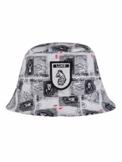 LOADS A MONEY REVERSIBLE BUCKET HAT -Luke Clothing Store M721256 redwhite 3