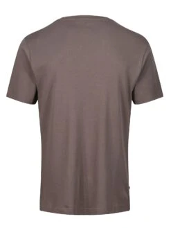 CENTER FOLD PURE COTTON HEAVYWEIGHT T-SHIRT -Luke Clothing Store M730158 MUSHROOM 2