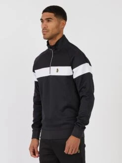 ZURICH FUNNEL NECK SWEAT -Luke Clothing Store M730351 DARKCHARC 02