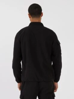 WARLOCK OVERHEAD FUNNEL NECK FLEECE SWEAT 10 WARLOCK OVERHEAD FUNNEL NECK FLEECE SWEAT -Luke Clothing Store M730357 BLK 03