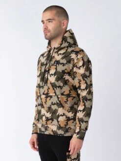 ALL OVER TEXAS RELAXED FIT HOODIE -Luke Clothing Store M730358 BLK FIGCAMO 2