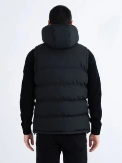 VIENNA QUILTED HOODED GILET -Luke Clothing Store M730755 BLACK 3 8d28209d da76 42cc be8e 1302763487ce