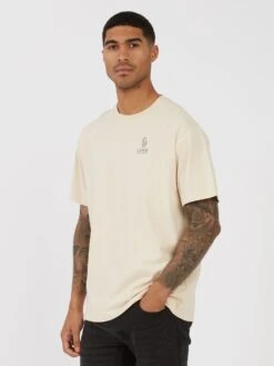 GRADE RELAXED FIT T-SHIRT -Luke Clothing Store M740152 ECRU 2