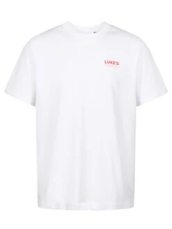 DODGY DINERS JELLIED EELS PRINTED T-SHIRT -Luke Clothing Store M750166 EELSTEE WHITE 1