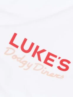 DODGY DINERS JELLIED EELS PRINTED T-SHIRT -Luke Clothing Store M750166 EELSTEE WHITE 3