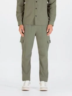 SEMANTIC CARGO NYLON TROUSERS -Luke Clothing Store M750450 CLOVER 1 1
