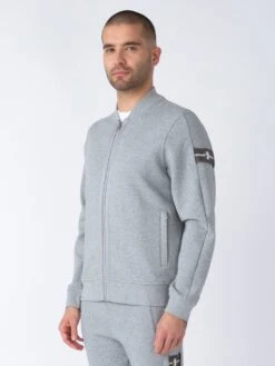 LUGANO VARSITY JACKET -Luke Clothing Store M750704 LIGHTMARLEGREY 3