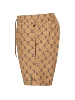 ANDRES OVERPRINT SWIM SHORTS 12 ANDRES OVERPRINT SWIM SHORTS -Luke Clothing Store M751050 CARAMEL 3