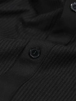 LARRY TEXTURED SLIM FIT SHIRT -Luke Clothing Store M751401 BLACK 4