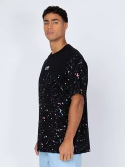 ST KITTS PAINT SPLATTER T-SHIRT 9 ST KITTS PAINT SPLATTER T-SHIRT -Luke Clothing Store M760157 BLACK 2 7d539a5c b46d 4db3 a519 dc39a592376a