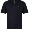 KERAMAS MERCERISED JACQUARD ZIP POLO
