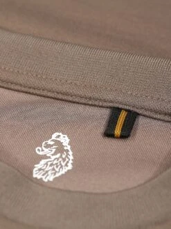 IMPERIAL TAPE DETAIL PIQUE T-SHIRT -Luke Clothing Store M770150 MUSHROOM 5