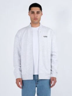 TREMENDOUS BASEBALL NECK SWEATSHIRT -Luke Clothing Store M770361 LT MRL GREY 1B