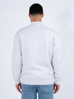 TREMENDOUS BASEBALL NECK SWEATSHIRT -Luke Clothing Store M770361 LT MRL GREY 3